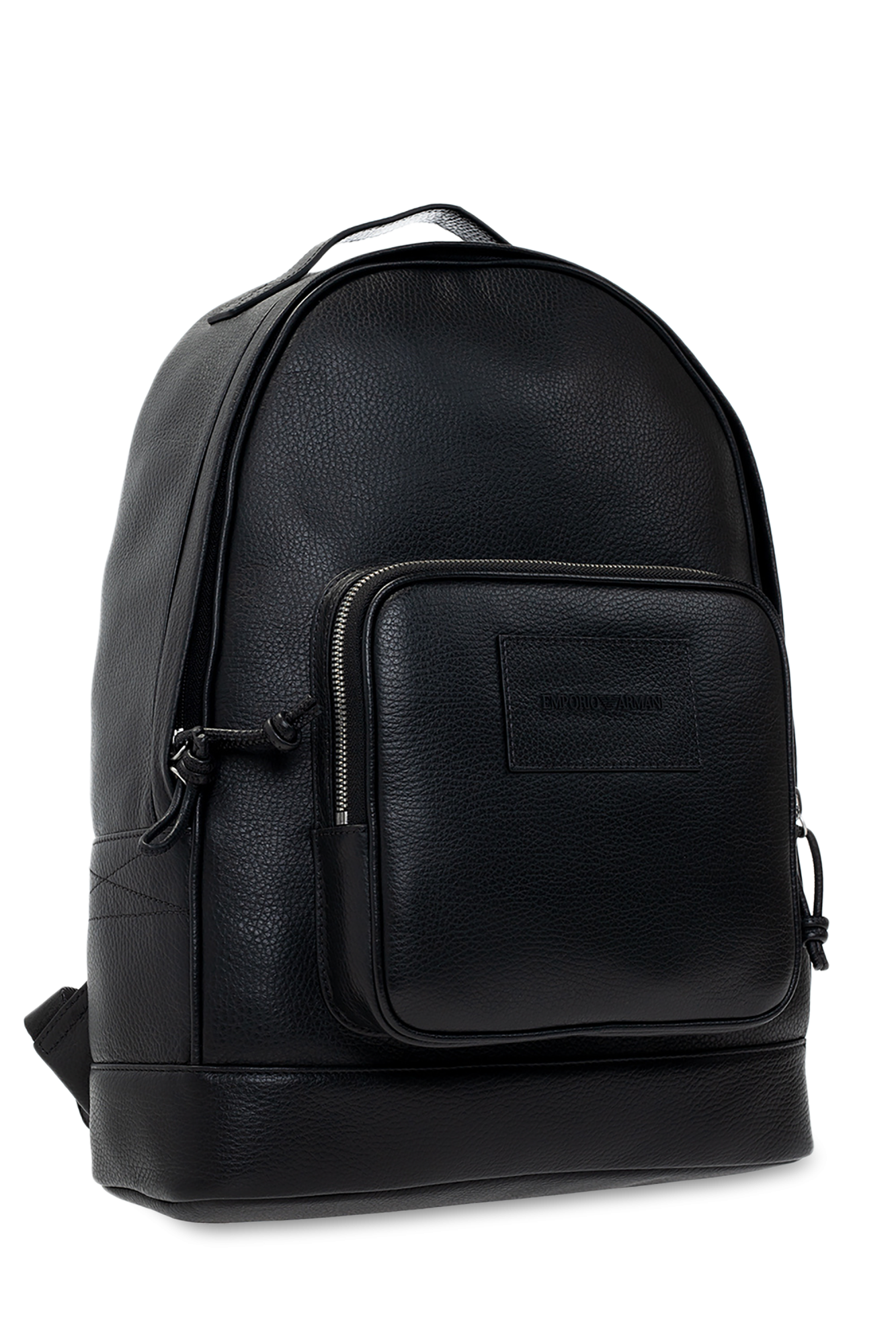 Emporio Sudadera armani Leather backpack with logo