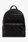 Emporio Armani BLACK Embossed leather backpack