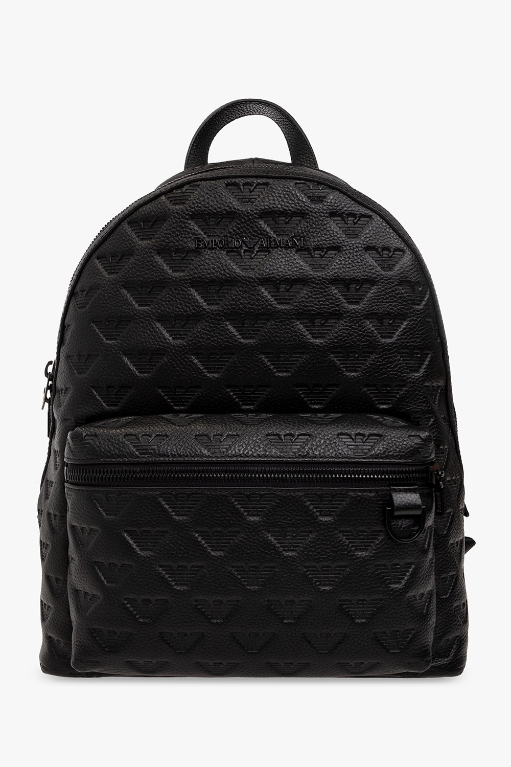 Emporio Armani Embossed leather backpack
