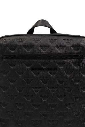 Emporio sleeve Armani Monogrammed backpack