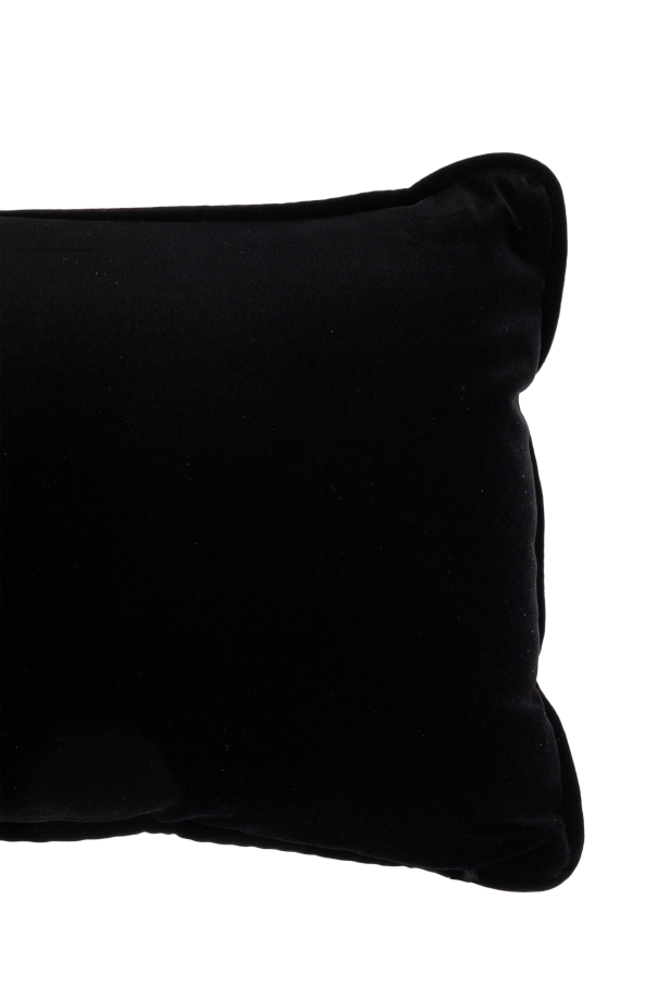 Versace Home Kissen mit einer Applikation in Form des Kopfes der Medusa