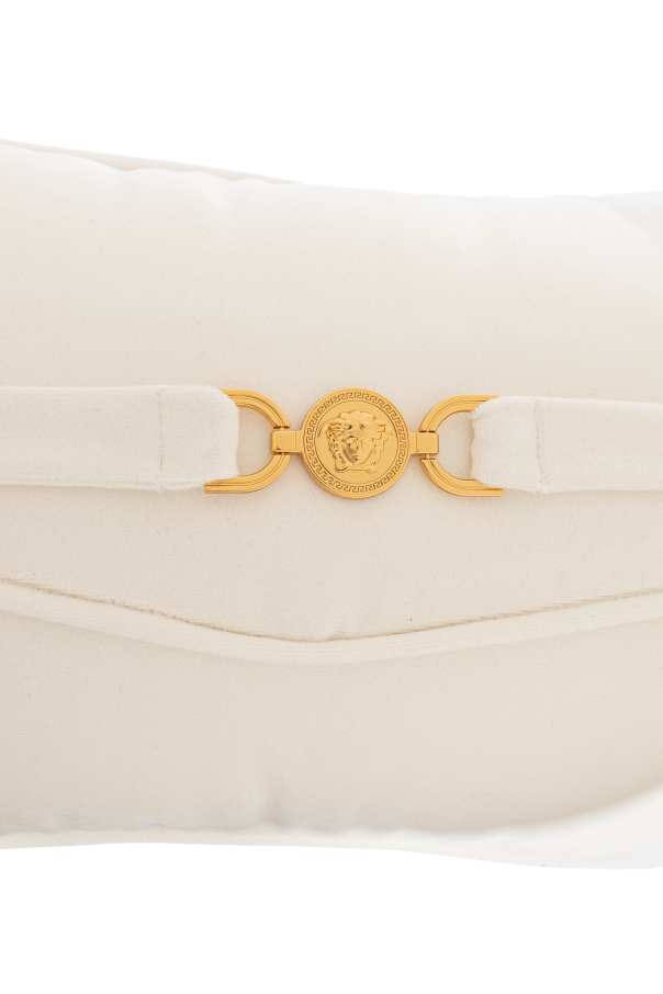 Versace Home Kissen mit Applikation in Form des Kopfes von Medusa