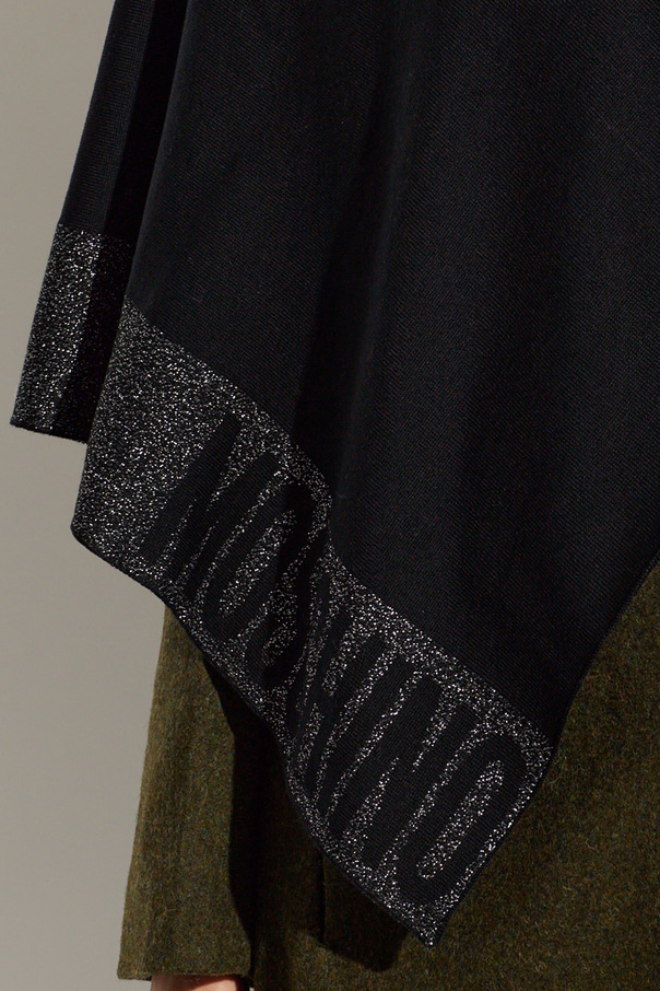 Moschino Poncho with Lurex Thread