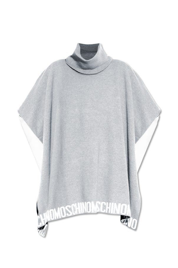 Moschino Poncho with Logo