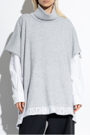 Moschino Poncho with Logo