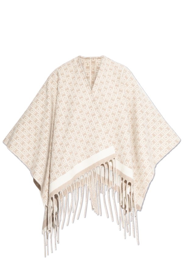 FERRAGAMO Poncho with monogram