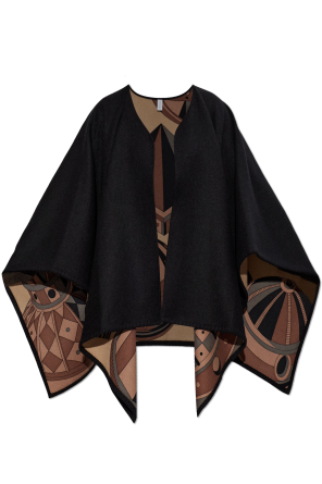 Poncho with decorative pattern