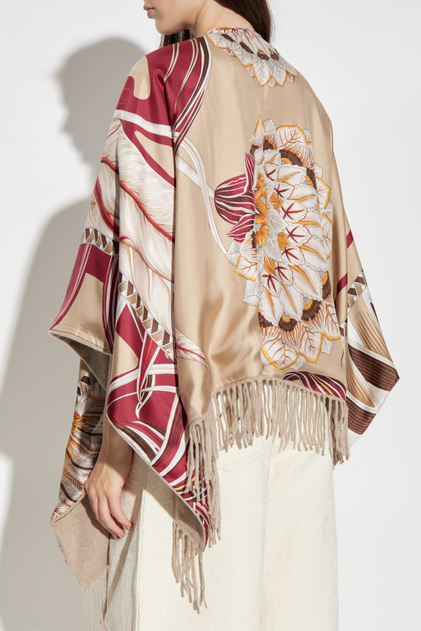 FERRAGAMO Dwustronne ponczo