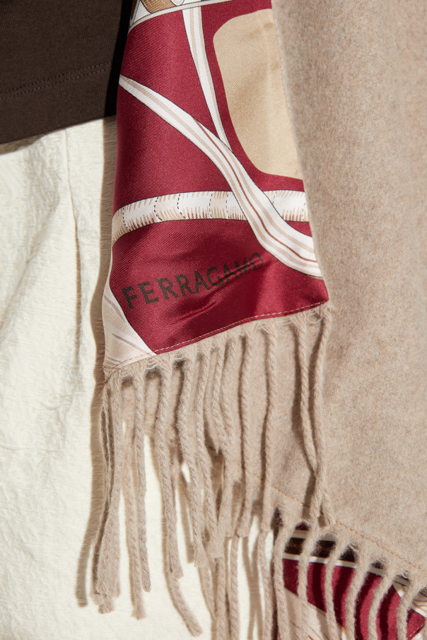 FERRAGAMO Dwustronne ponczo