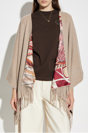 FERRAGAMO Dwustronne ponczo