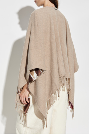 FERRAGAMO Dwustronne ponczo