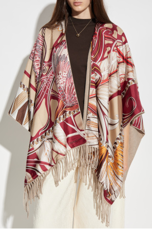 FERRAGAMO Dwustronne ponczo