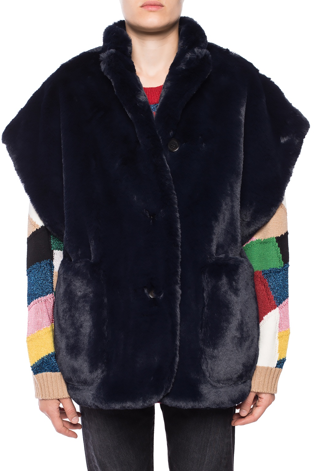 Fur vest with pockets Burberry - Vitkac US
