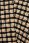 Gucci NAVY BLUE Checked wool poncho