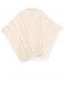 Saint Laurent cream Poncho with fringes