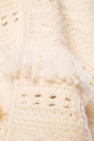 Saint Laurent cream Poncho with fringes