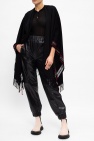 Alexander McQueen BLACK Poncho with logo