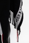Alexander McQueen BLACK Poncho with logo