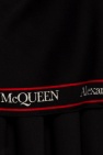 Alexander McQueen BLACK Poncho with logo