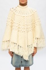Saint Laurent cream Wool poncho