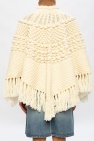 Saint Laurent cream Wool poncho