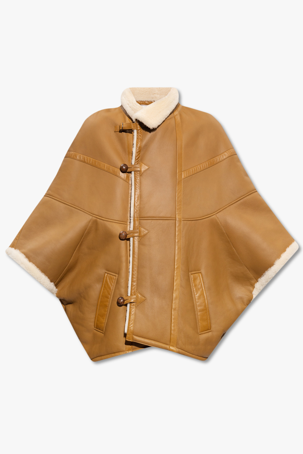 Saint Laurent Leather poncho