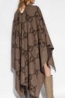 Gucci BROWN Reversible cashmere poncho