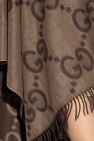 Gucci BROWN Reversible cashmere poncho