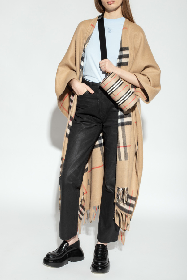 Burberry Poncho with fringes