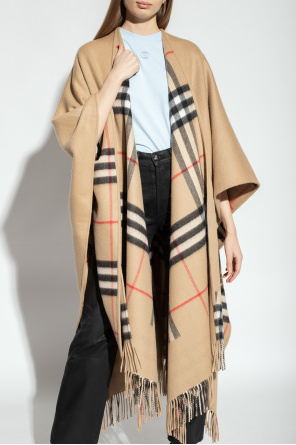 Burberry Poncho with fringes