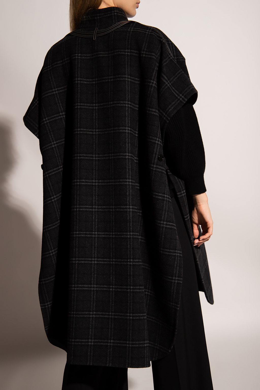 Burberry Checked poncho