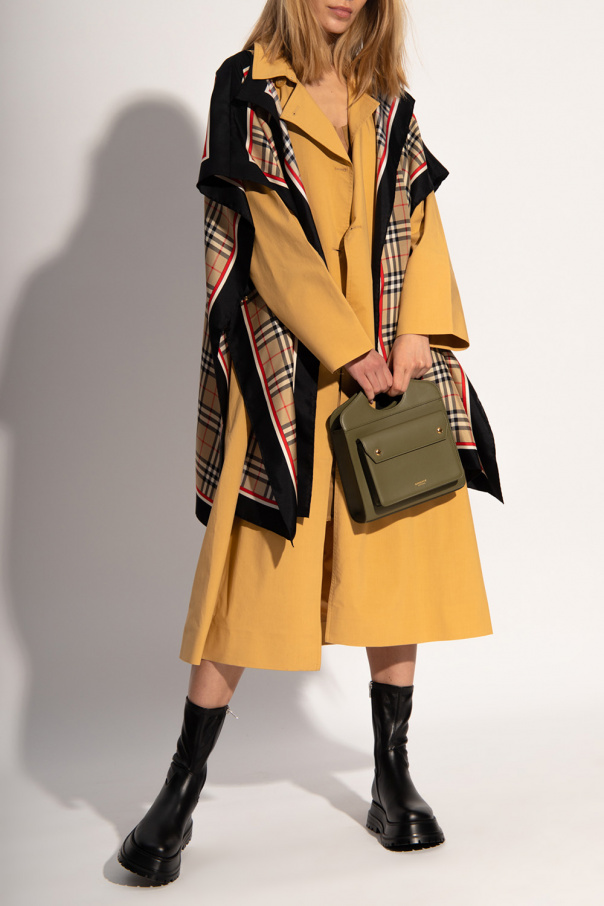 Burberry Checked poncho