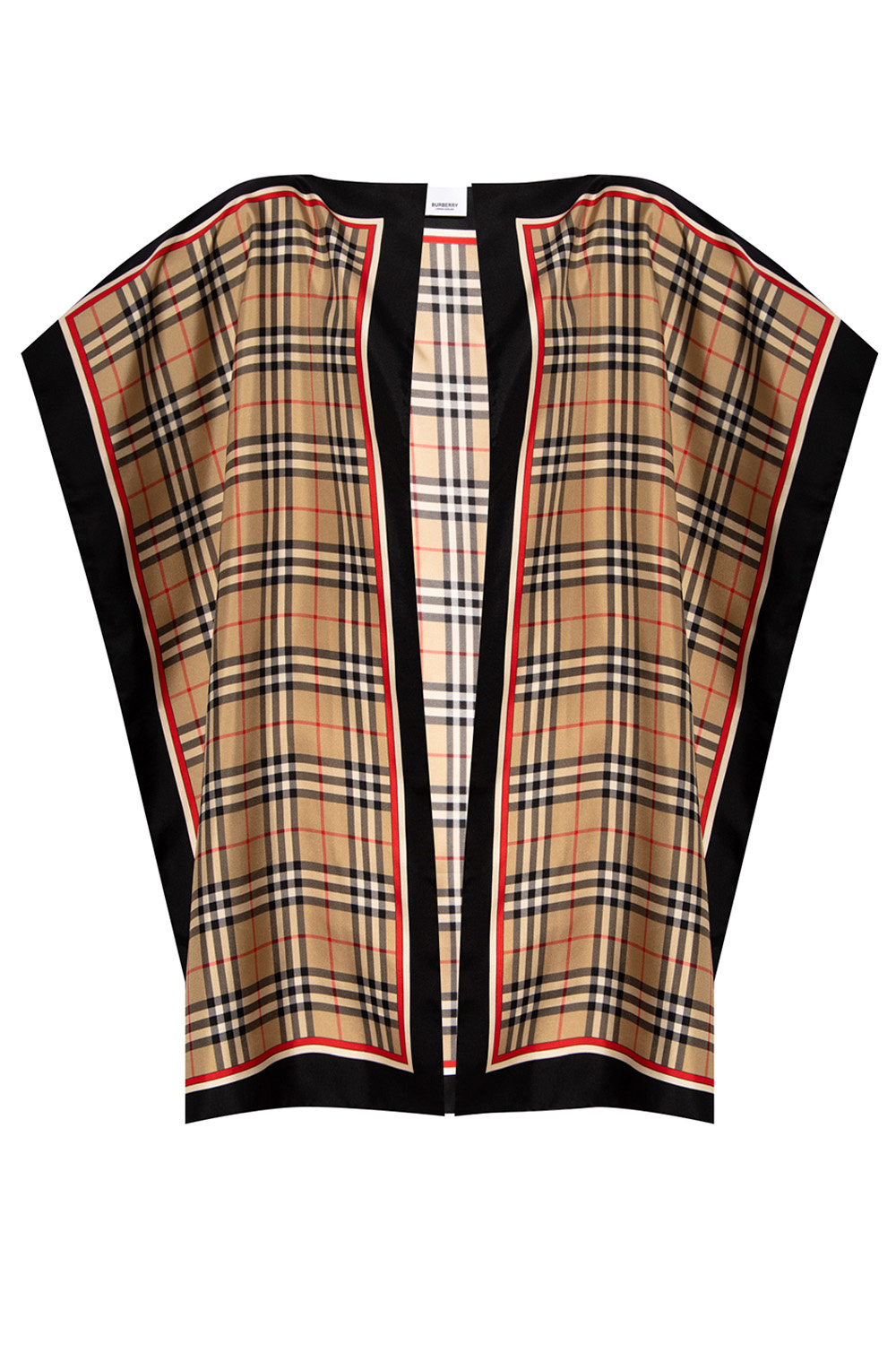 Burberry Checked poncho