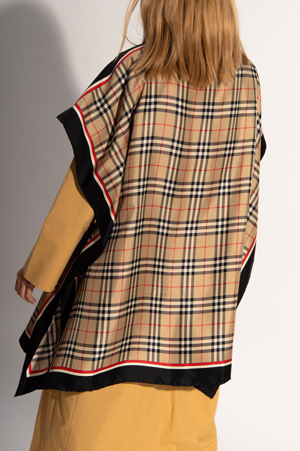 Burberry Checked poncho