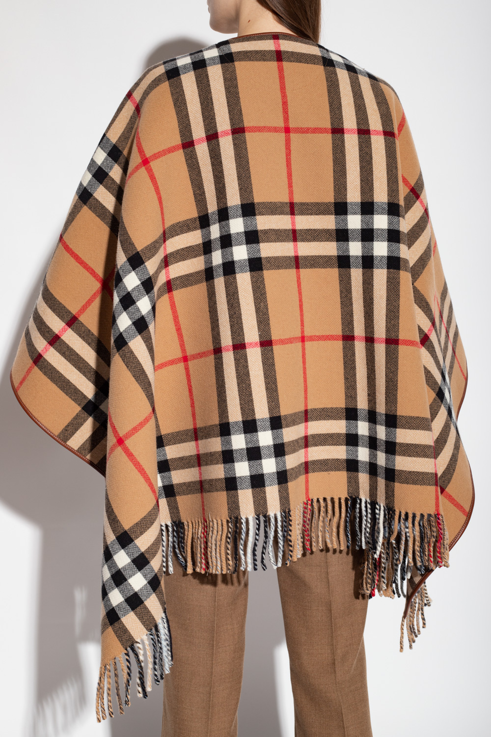 Brown Two-sided poncho Burberry - Vitkac France