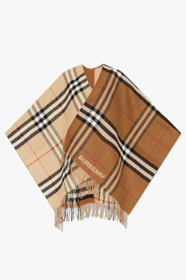 burberry Roll Checked poncho