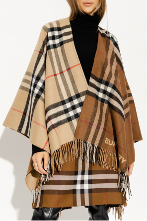 burberry Roll Checked poncho