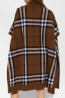 Burberry Checked wool poncho