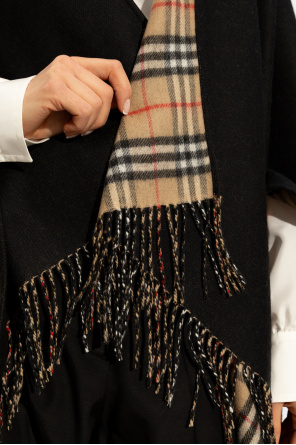 burberry loafer-detail Wool poncho