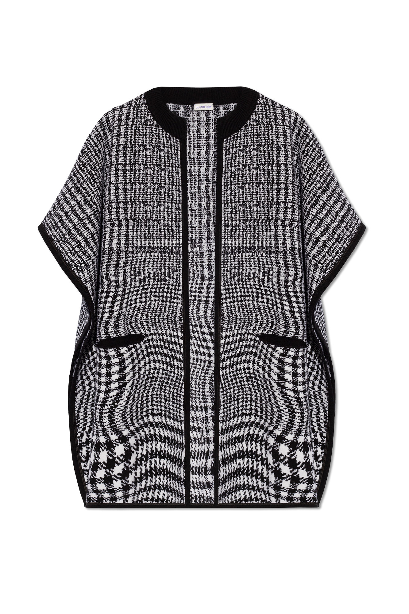 Burberry Houndstooth poncho