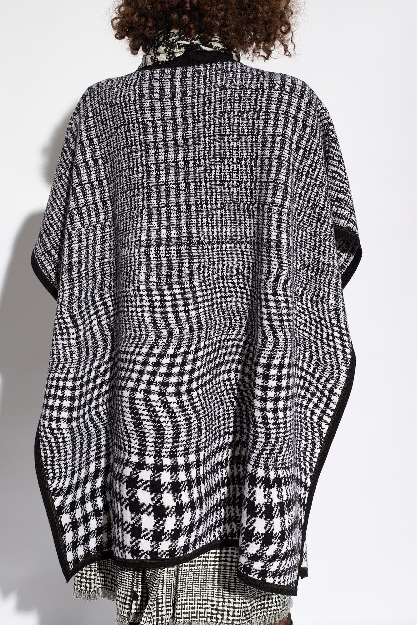 Burberry Houndstooth poncho