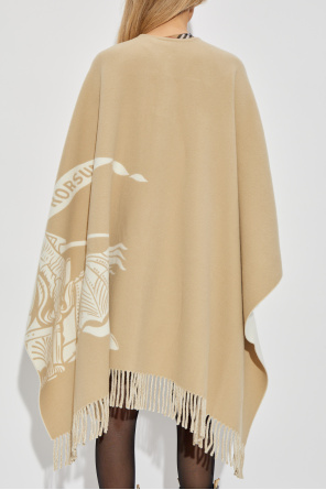Burberry Poncho con flecos