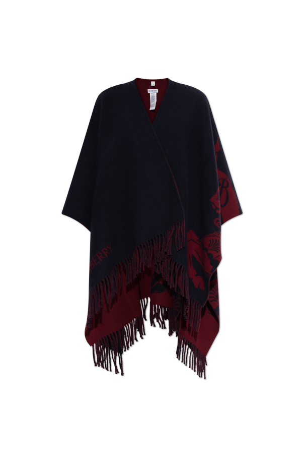 Poncho with logo od Burberry