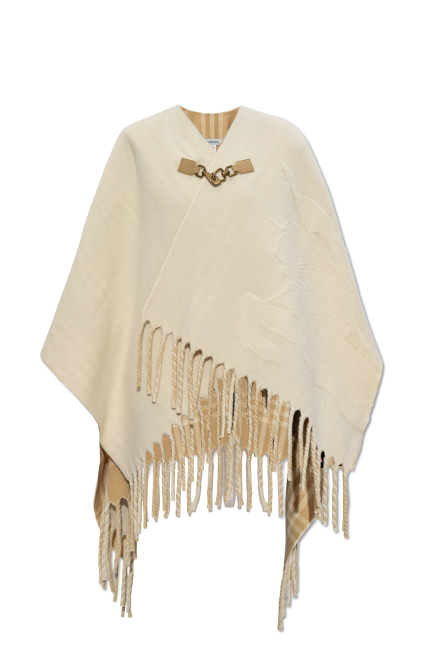 Wool poncho ‘Tbar’ od Burberry