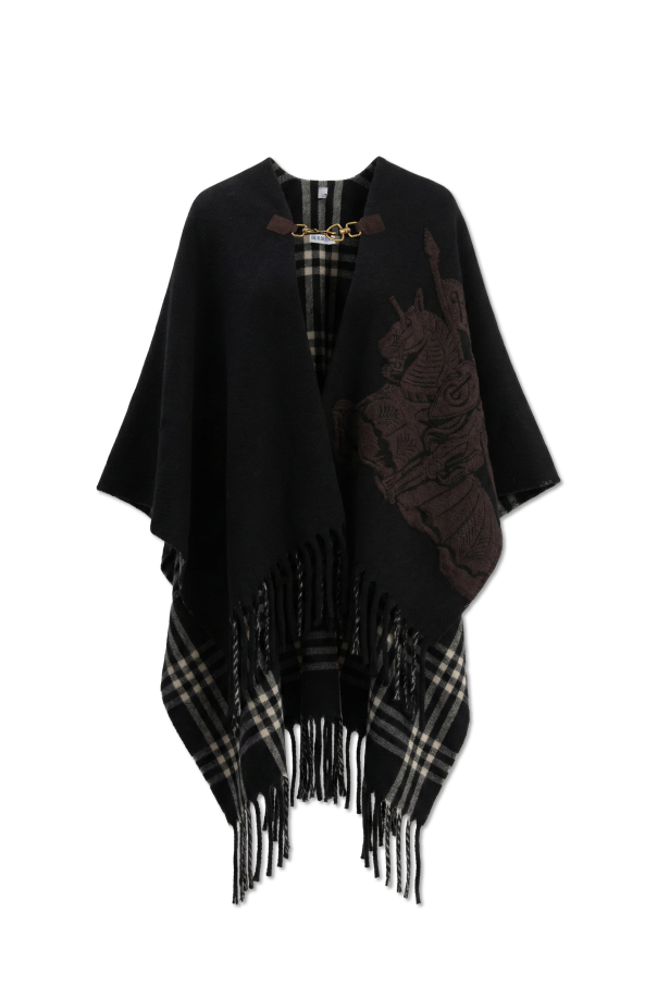 Wool poncho ‘Tbar’ od Burberry