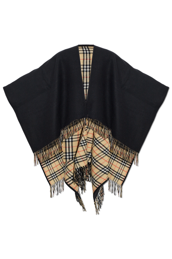 Reversible tartan poncho od Burberry