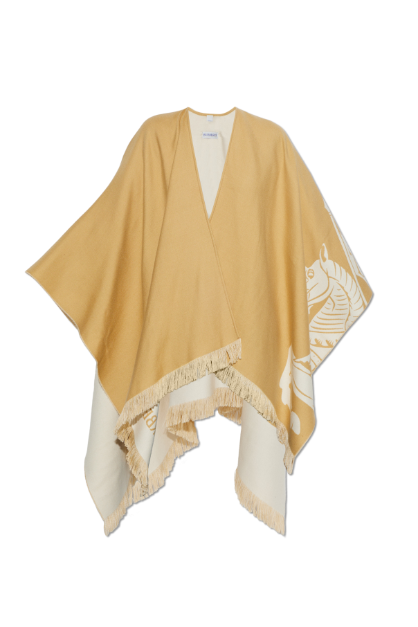 Poncho with logo od Burberry