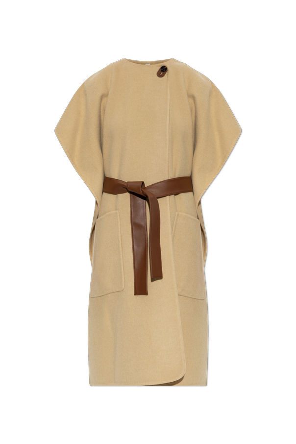 Cashmere poncho with leather belt od Burberry