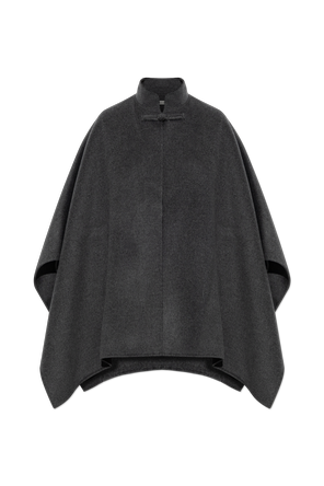 Wollponcho mit Stehkragen