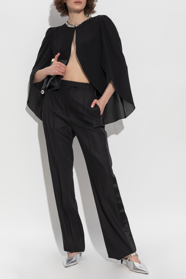 Alexander McQueen Jedwabny top